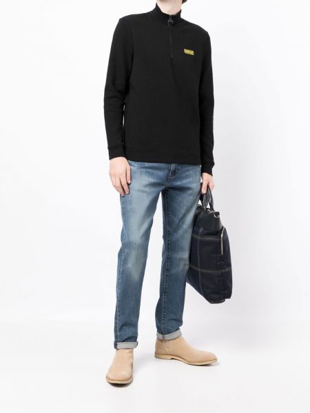 Sweatshirt mit print Barbour schwarz