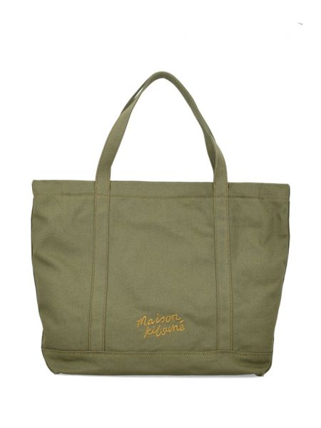 Shopper handtasche Maison Kitsuné grün