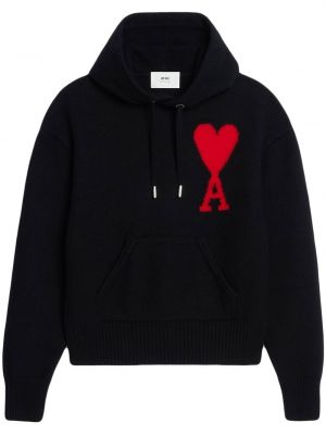 Hoodie Ami Paris svart