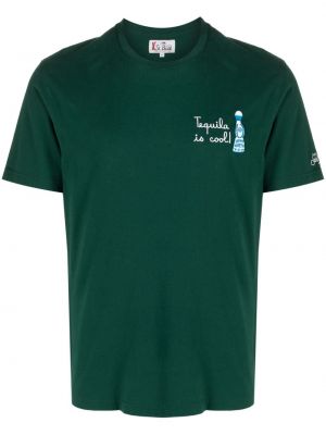 T-shirt ricamato Mc2 Saint Barth verde