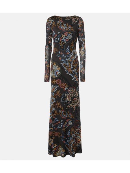 Floral dress Etro svart