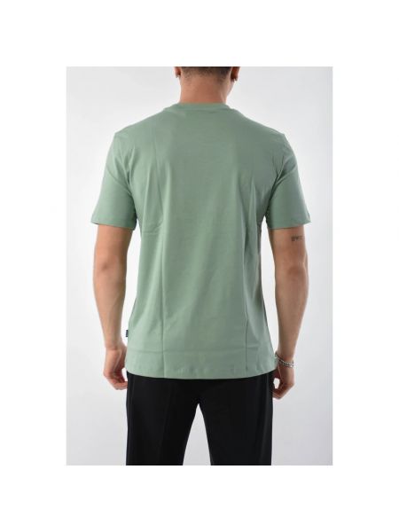 Camiseta de algodón Hugo Boss verde