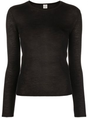 Кашмирен пуловер Toteme черно