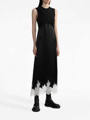 Sukienka midi bawełniana drapowana 3.1 Phillip Lim czarna