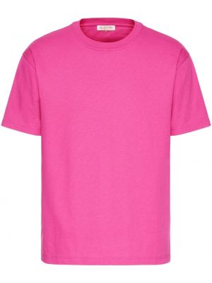 T-shirt aus baumwoll Valentino Garavani pink
