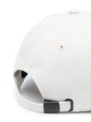Haftowana czapka z daszkiem Y-3 biała