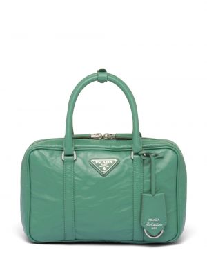 Шопинг чанта Prada зелено