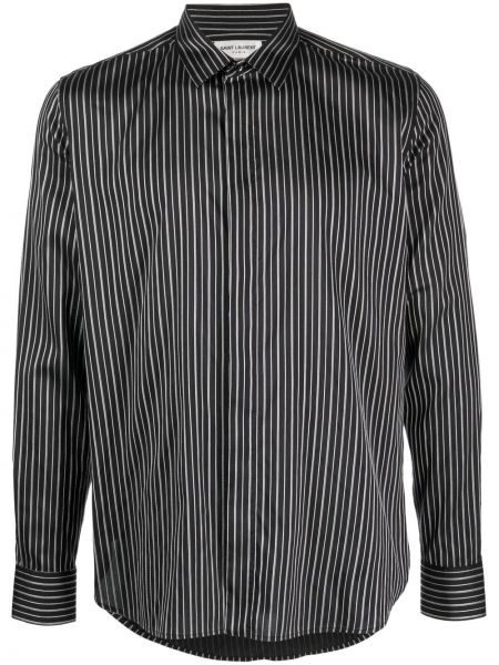 Pérová košeľa Saint Laurent čierna