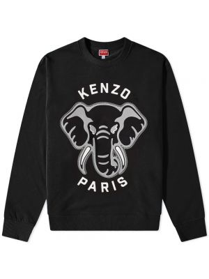 Спортивный классический свитер Kenzo черный