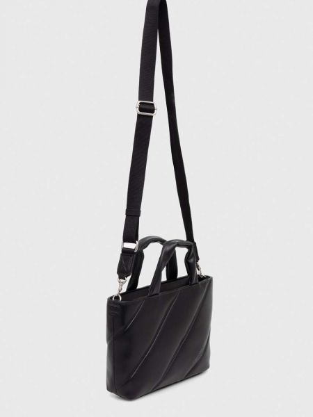 Pikowana torba na ramię Calvin Klein Jeans czarna