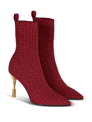 Ankle boots Balmain czerwone