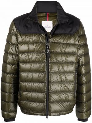 Hög krage jacka Moncler grön