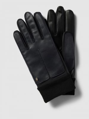 Перчатки с ребристыми манжетами модель "Копенгаген" Roeckl, темно-синий