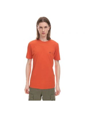 Koszulka z dżerseju C.p. Company pomarańczowa