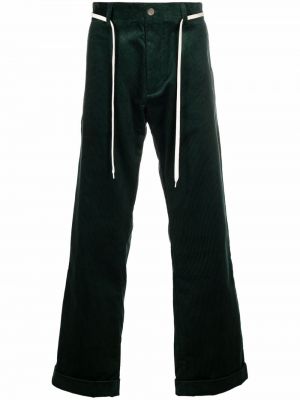 Pantalones de pana bootcut Société Anonyme verde