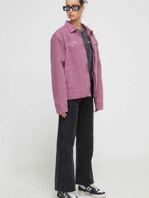 Утепленная куртка Guess Originals фиолетовая
