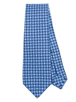 Hedvábná kravata s potiskem Kiton
