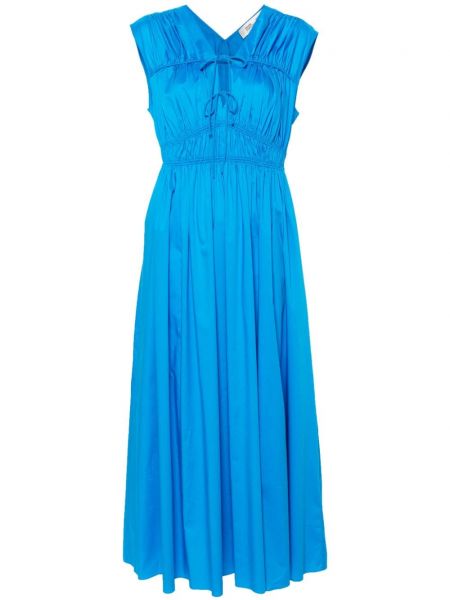 Dlouhé šaty Dvf Diane Von Furstenberg modrá