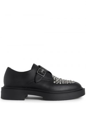 Mocassins en cuir cloutées Giuseppe Zanotti noir