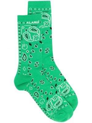 Жакардови чорапи Alanui зелено