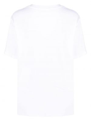 T-shirt en coton à imprimé Kimhekim blanc