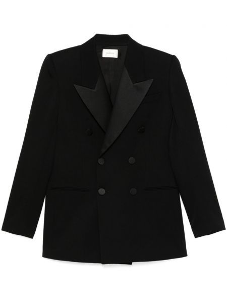 Lang blazer i uld Saint Laurent sort