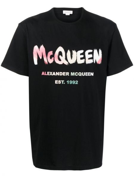 T-shirt Alexander Mcqueen nero