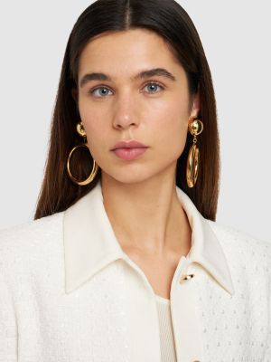 Μάλλινα σκουλαρίκια με μοτίβο καρδιά Moschino χρυσό
