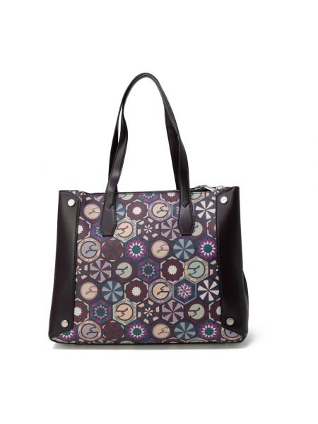 Shopper handtasche mit taschen Gattinoni lila