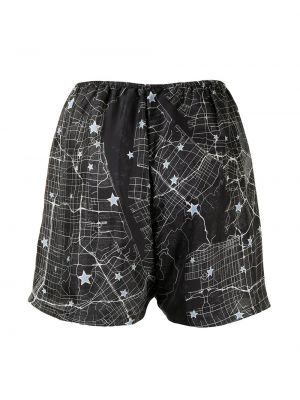 Pantalones cortos con estampado de estrellas Fred Segal negro