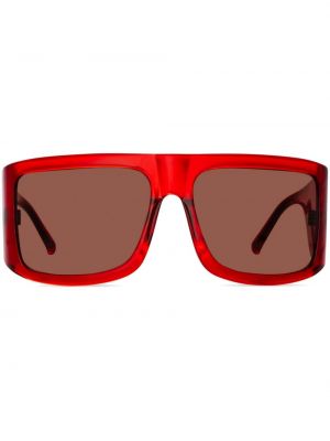 Oversize saulesbrilles Linda Farrow sarkans