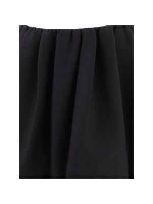 Mini falda de crepé Valentino negro