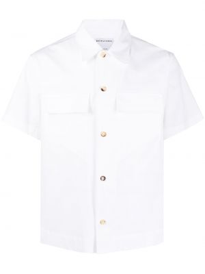Camisa con botones manga corta Bottega Veneta blanco