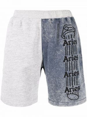 Trykt shorts Aries grå