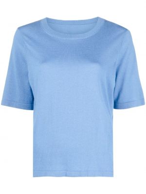 Kašmírové hedvábné tričko Chinti And Parker modré