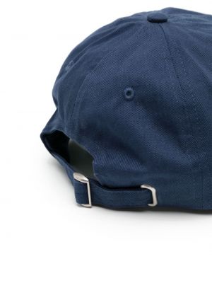 Haftowana czapka z daszkiem Stussy niebieska