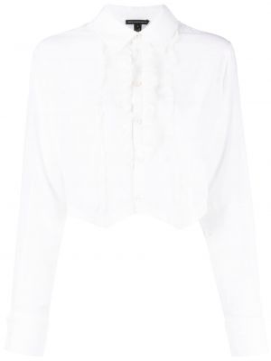 Chemise à volants Kiki De Montparnasse blanc