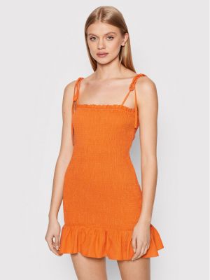 Haljina slim fit Glamorous narančasta