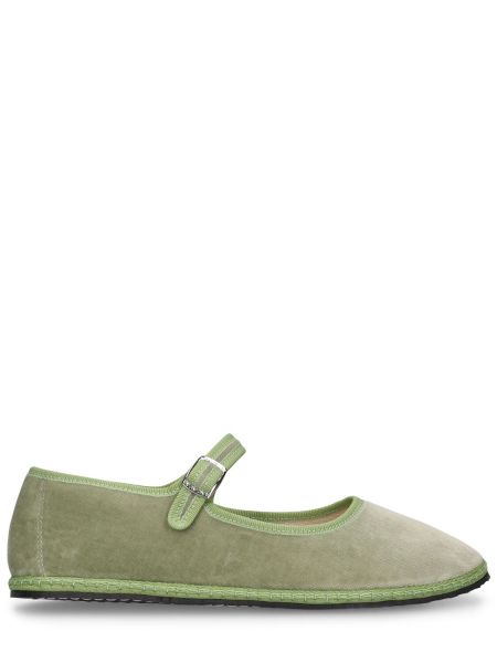 Pantofi loafer de catifea Vibi Venezia verde