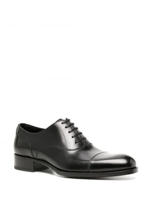 Chaussures de ville à lacets en cuir en dentelle Tom Ford noir