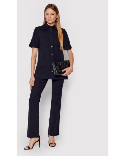 Victoria Victoria Beckham Halenka 1322WSH003870A Tmavomodrá Regular Fit
