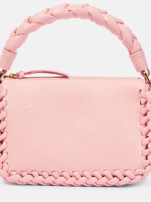 Кожени чанта за ръка Altuzarra розово