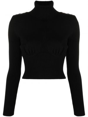 Пуловер Elisabetta Franchi черно