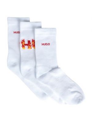 Calcetines de algodón Hugo blanco