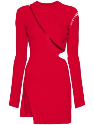 Mini šaty The Attico červené