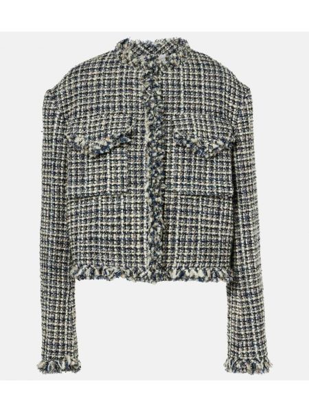 Tweed uld jakke Sacai