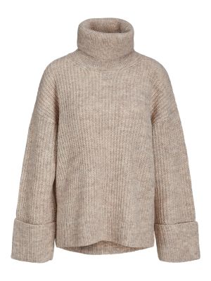 Памучен пуловер Jjxx бяло