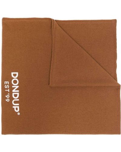 Bufanda con estampado Dondup marrón