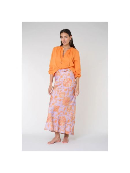 Camisa de algodón Bazar Deluxe naranja