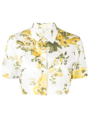 Krekls ar ziediem ar apdruku Erdem balts